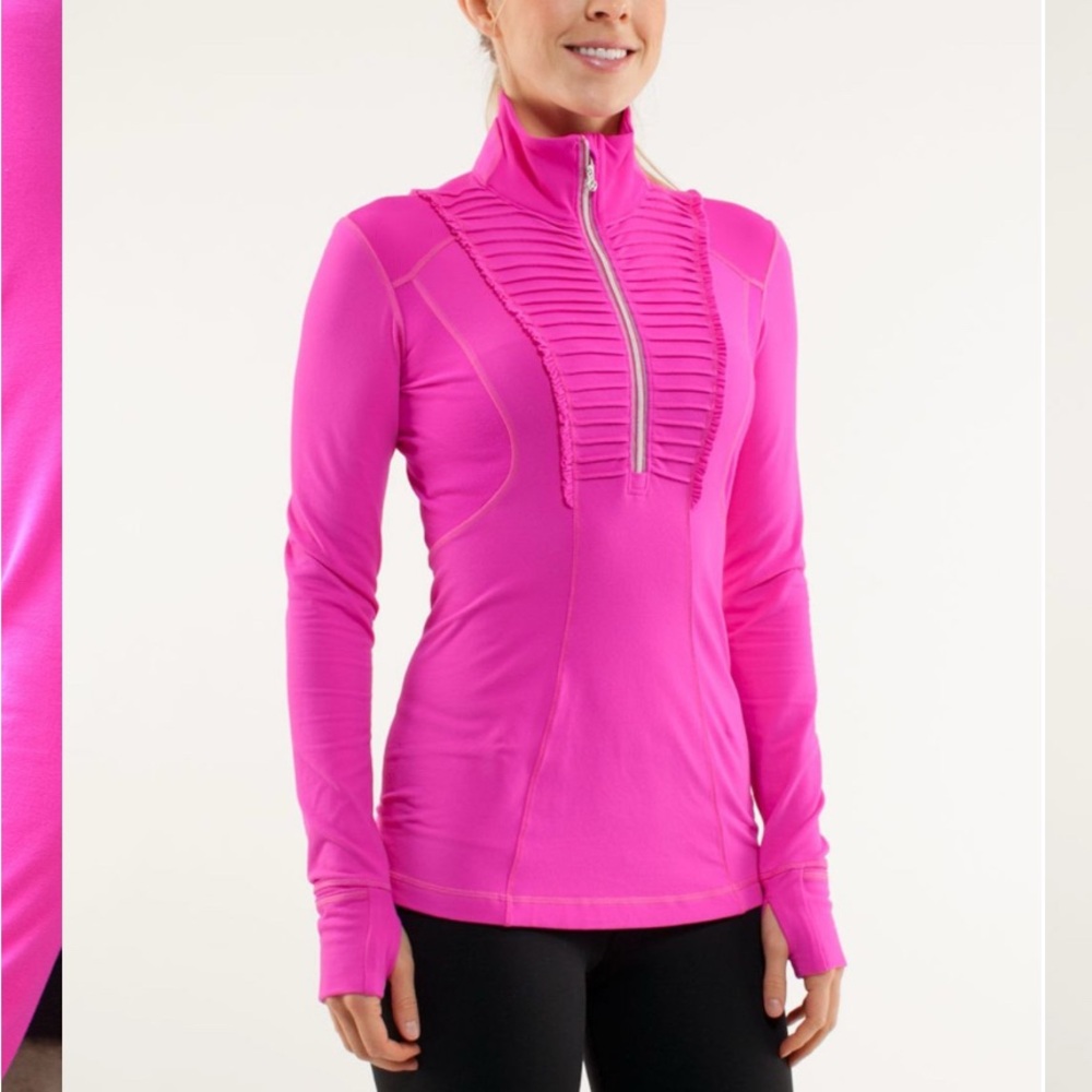Pink Quarter-Zip Pullover